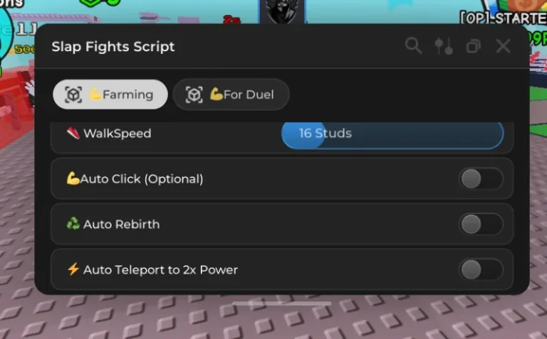 [UPD] Slap Fights Script – Auto Slap, Auto Click, Teleport