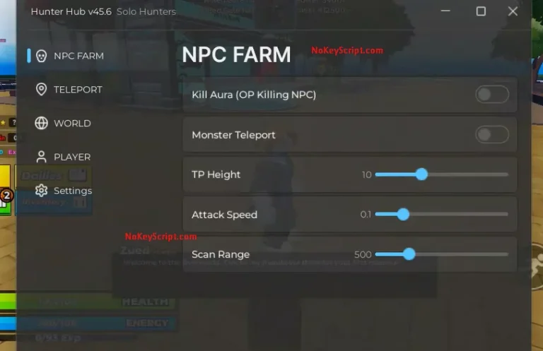 Solo Hunters Script (Auto Farm, Farm Dungeons)