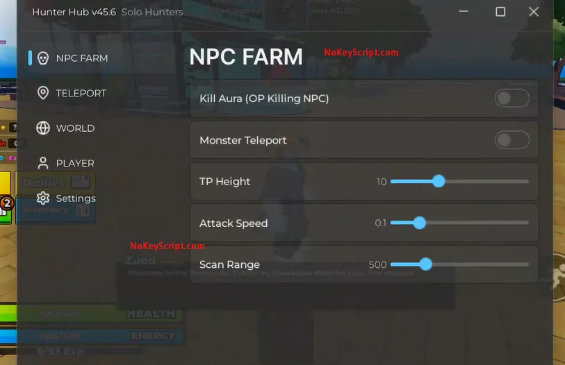 Solo Hunters Script (Auto Farm, Farm Dungeons)