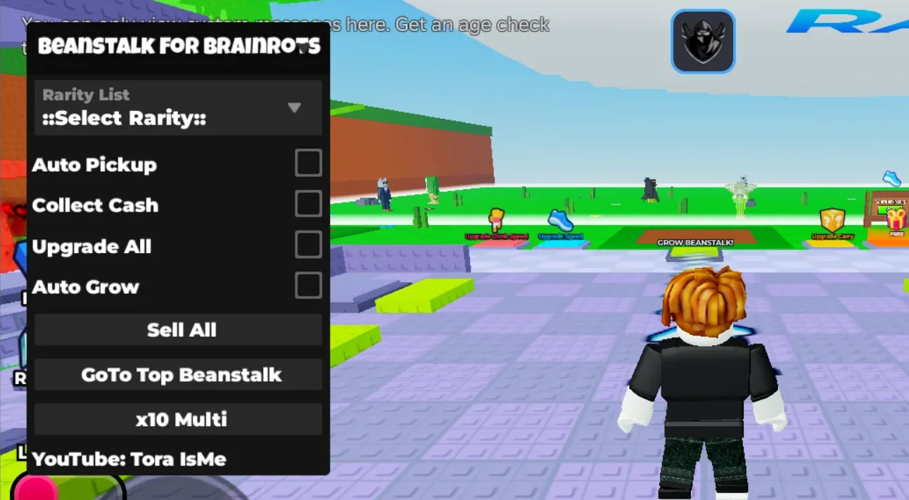 Grow Beanstalk For Brainrots Script [No Key, Grow, Upgrade]