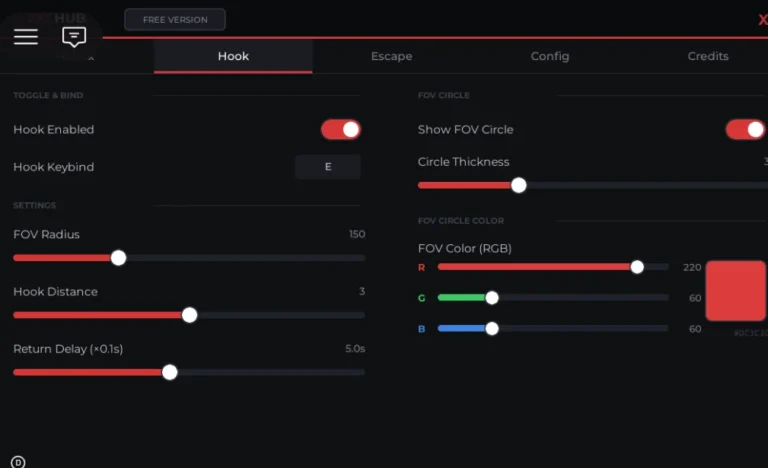 ZXC Hub — Hooked Script Roblox [Auto Hook, Auto Win, ESP]