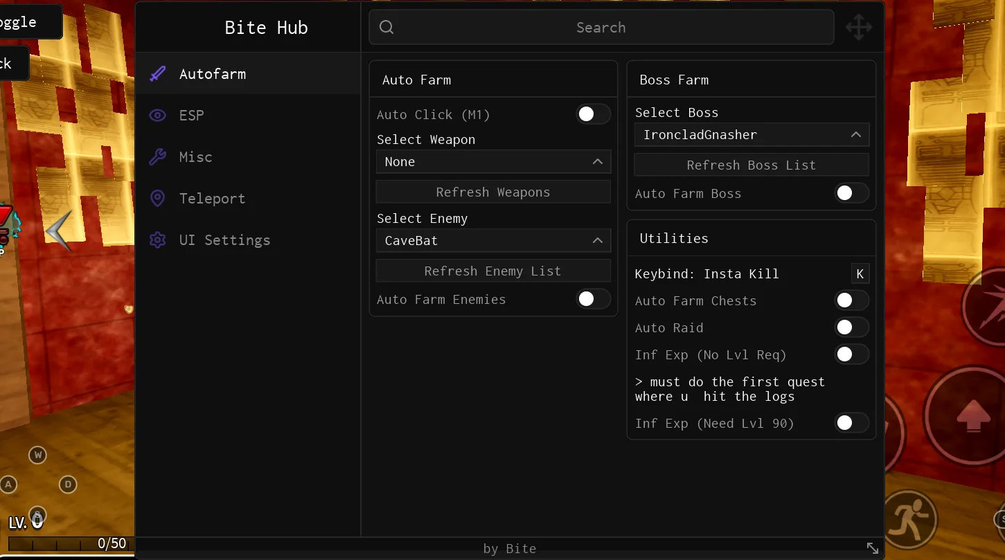 Bite Hub – Kaizen Script [Keyless, Auto Farm Boss]