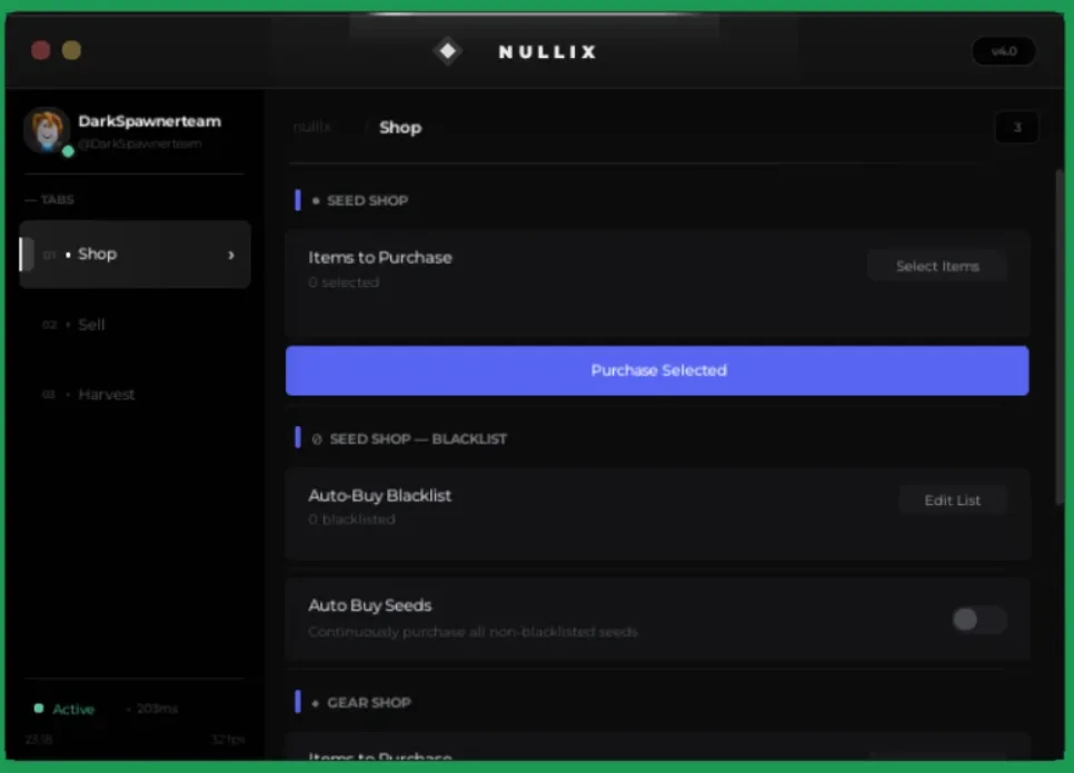 NULLIX Hub – Garden Horizons Script [ Keyless, Auto Farm Harvesting]