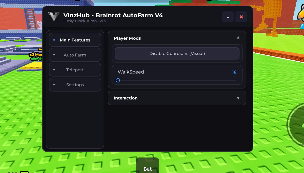 VinzHub – Jump To Steal Lucky Blocks Script [No Key]