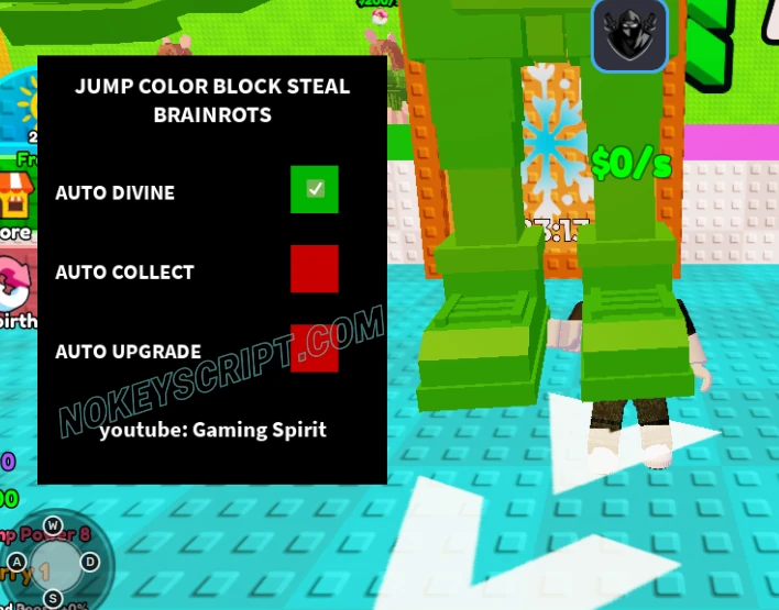 Jump Color Block Steal Brainrots Script – Auto Divine