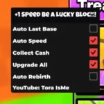 +1 Speed Be a Lucky Block Script ToraIsme [NO KEY] icon