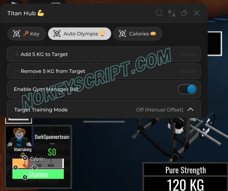 Cool Gym Game Script Titan Hub – Auto Exercise, INF Stamina