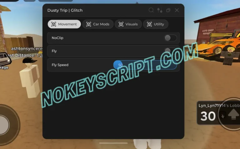 A Dusty Trip Script Glitch- No Key, Clear Fog, Infinite Fuel