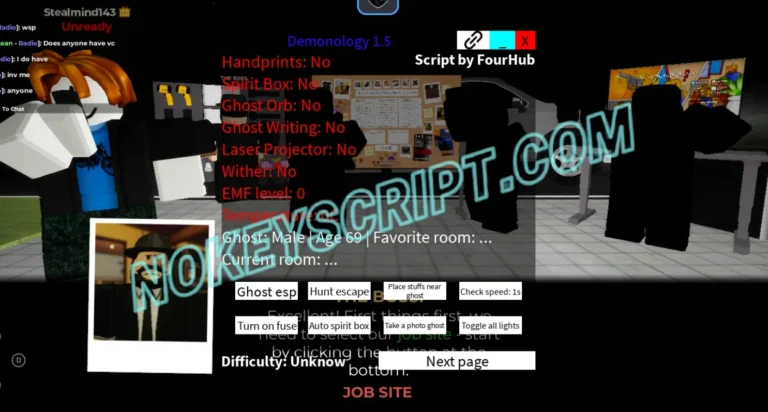 Demonology Script Four Hub [No Key] – Ghost ESP