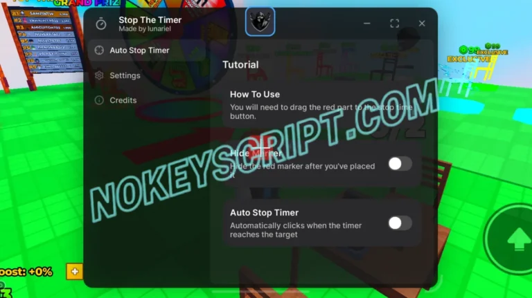 Stop the Timer Script Lunariel [No Key] – Auto Stop Timer