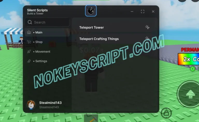Build a Tower Script Silent Scripts [Keyless]
