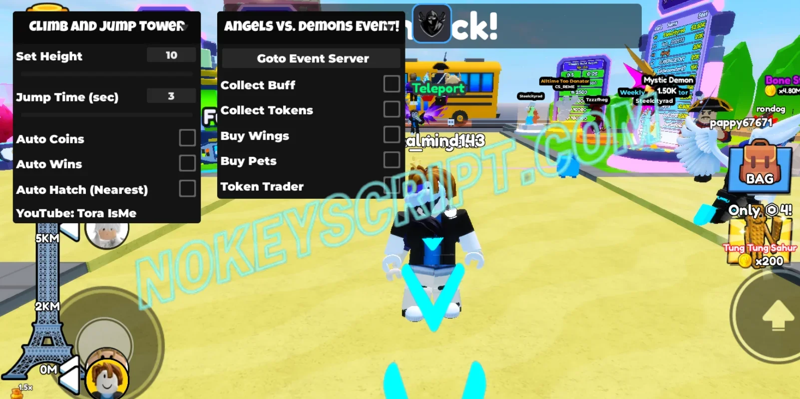Climb and Jump Tower Script Tora IsMe [No Key] – Auto Coins