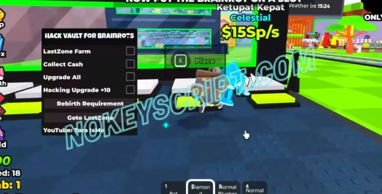 Hack Vault for Brainrots Script Tora IsMe [No Key] – Last Zone Farm