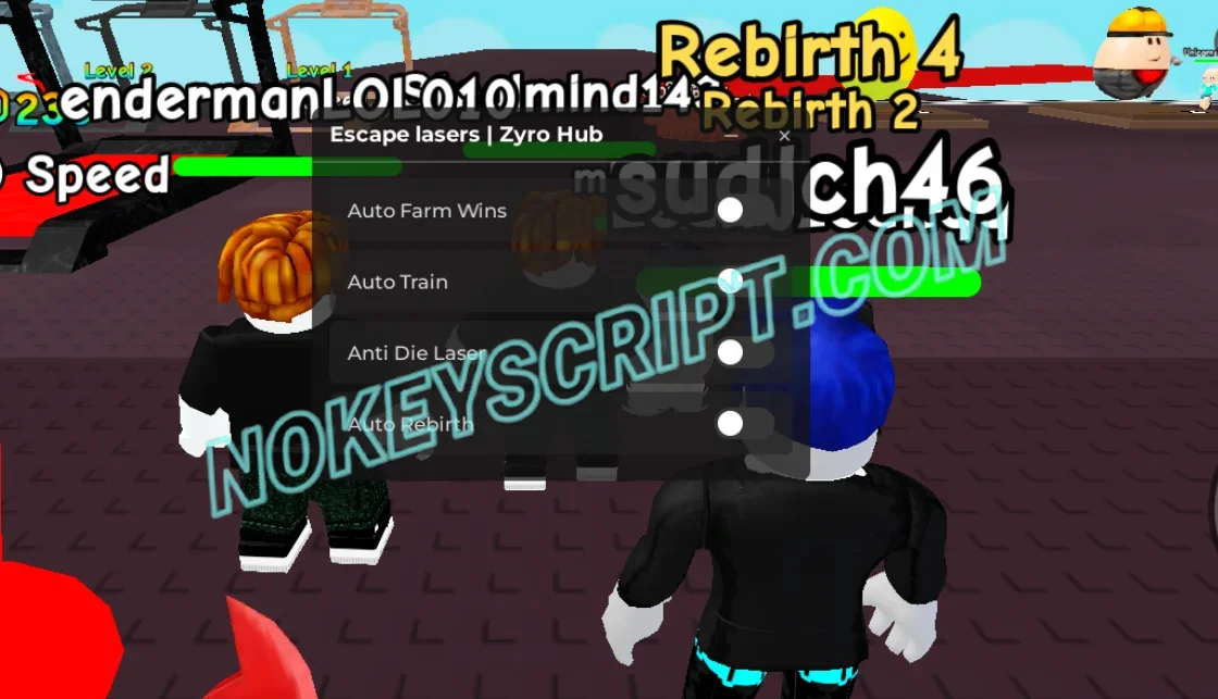 Escape Lasers Script Zyro Hub [No Key] – Anti Die Laser