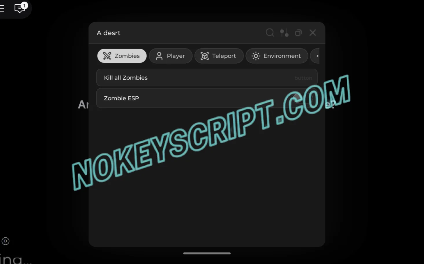 A Desrt Script NO KEY – Kill All Zombies, ESP, INF Stamina