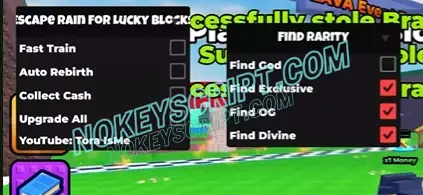 Escape Rain For Lucky Blocks Script ToraISME [No Key]