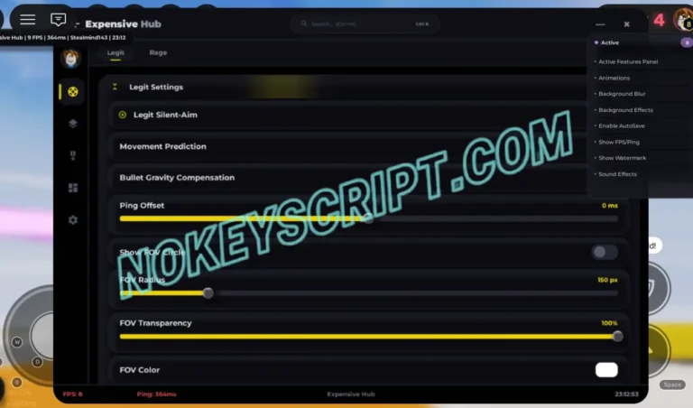 OVERKILL Script Expensive Hub [No Key] – FOV, Silent Aim