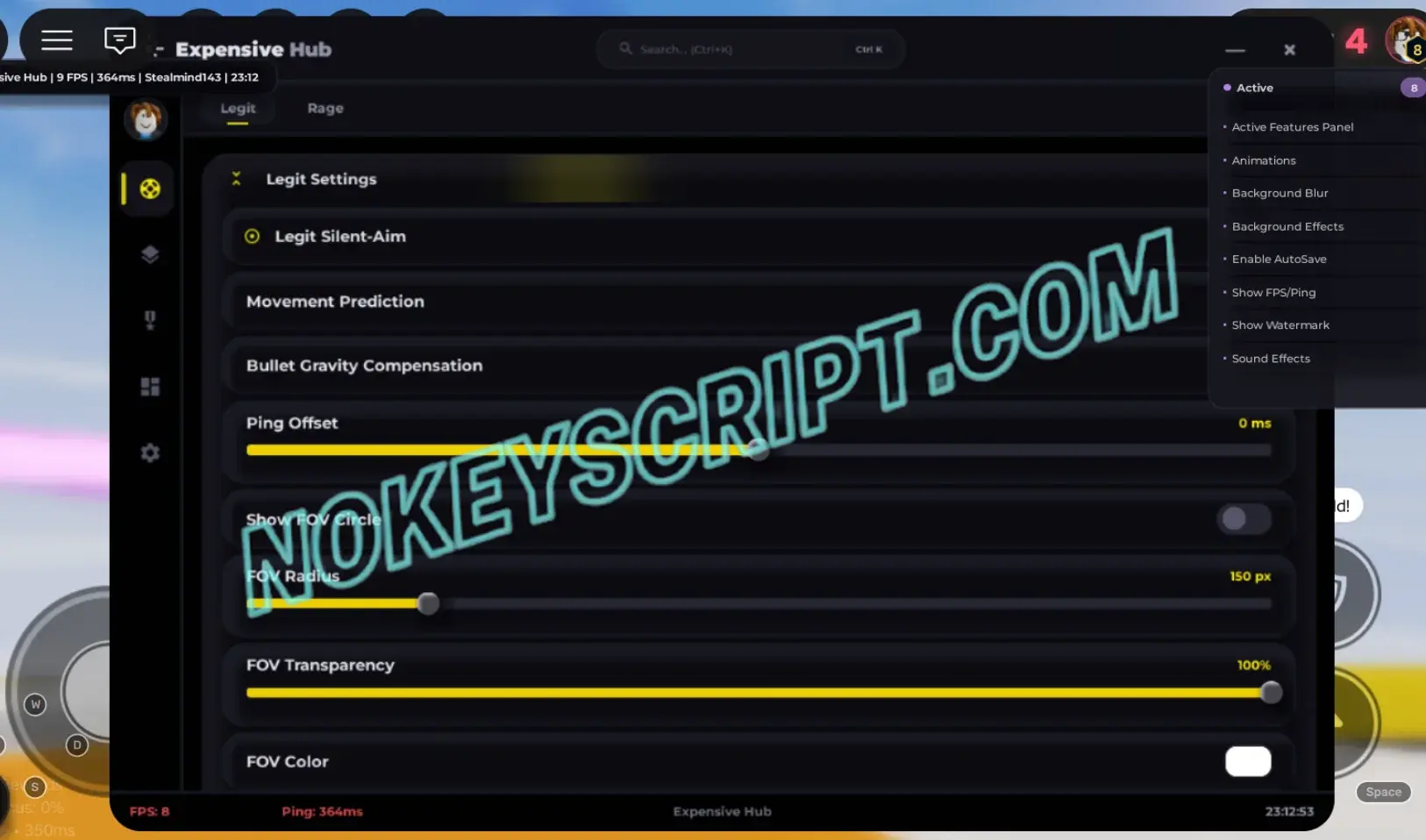 OVERKILL Script Expensive Hub [No Key] – FOV, Silent Aim