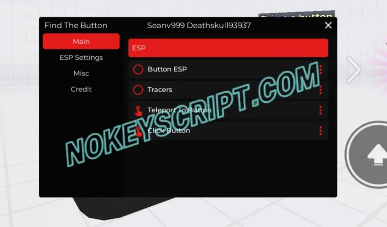 Find The Button Script [No Key] by DeathSkull – ESP, Tracers