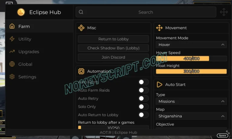 Attack on Titan Revolution Script Eclipse Hub – Auto Raid