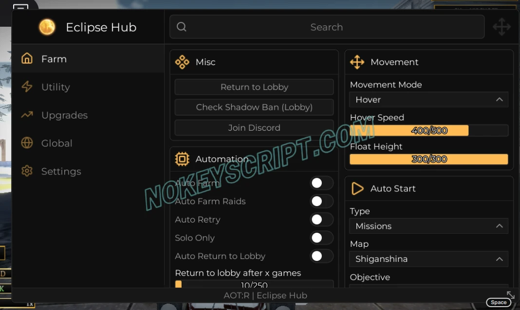 Attack on Titan Revolution Script Eclipse Hub – Auto Raid