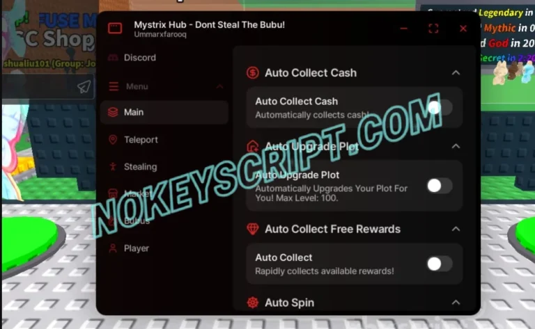 Don’t Steal the Bobo Script Mystrix Hub [No Key]