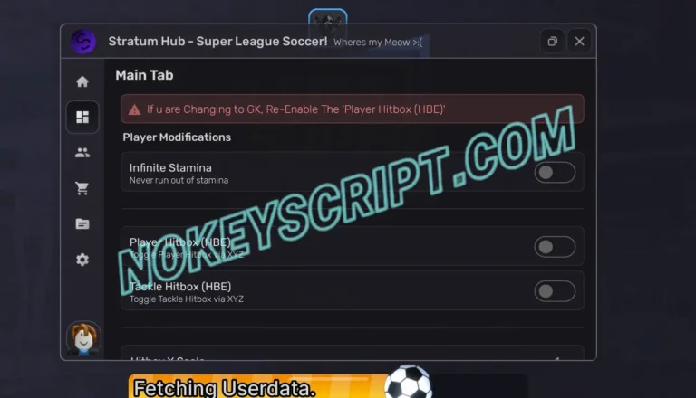 FIFA Super Soccer Script Stratum Hub – Infinite Stamina, Player Hitbox