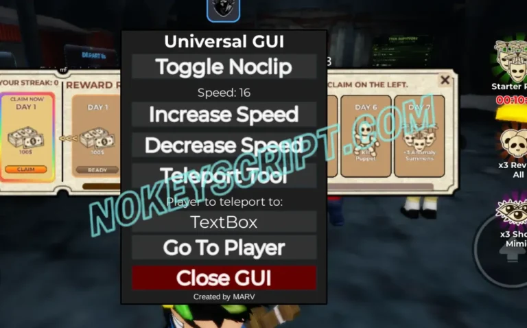 The Scary Train Script Universal GUI By MARV – Customize Speed, TP