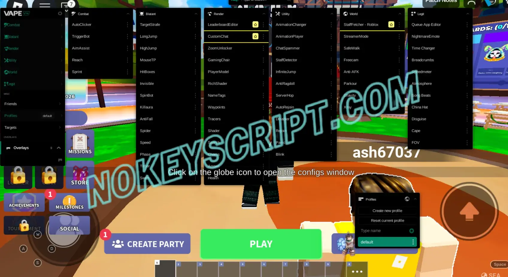 Bedwars Script Vape NO Key – Triggerbot, Mouse TP, AimAssist