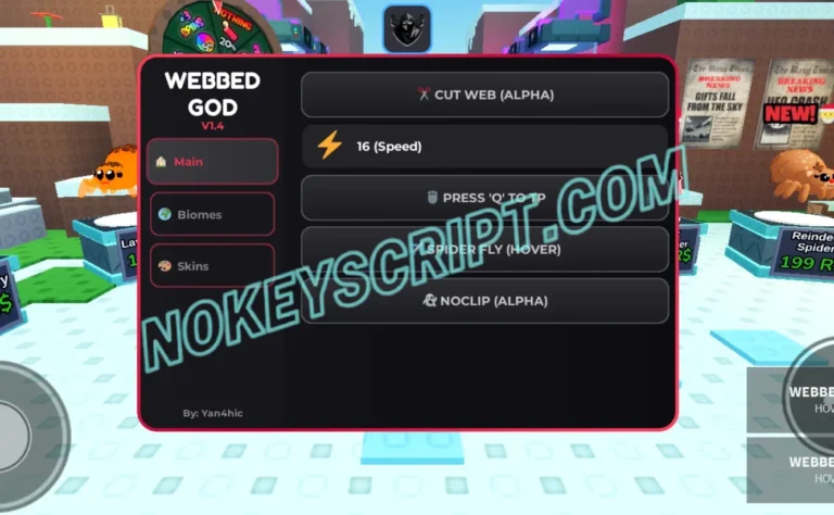 Webbed God Script [No Key] – Cut Web, Spider Fly