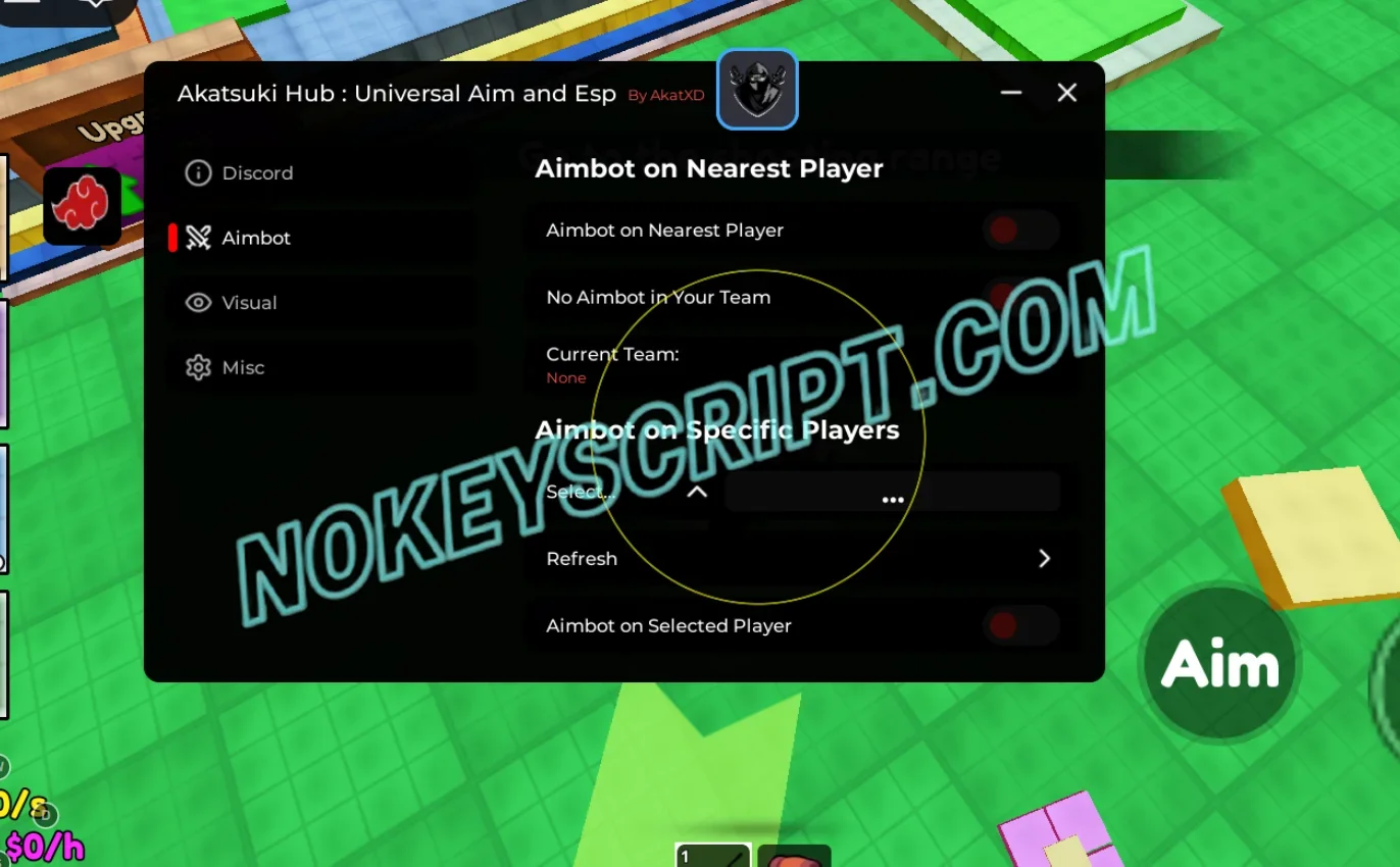 Brainrot Sniper Script Akatsuki Hub [No Key] – Aimbot, ESP