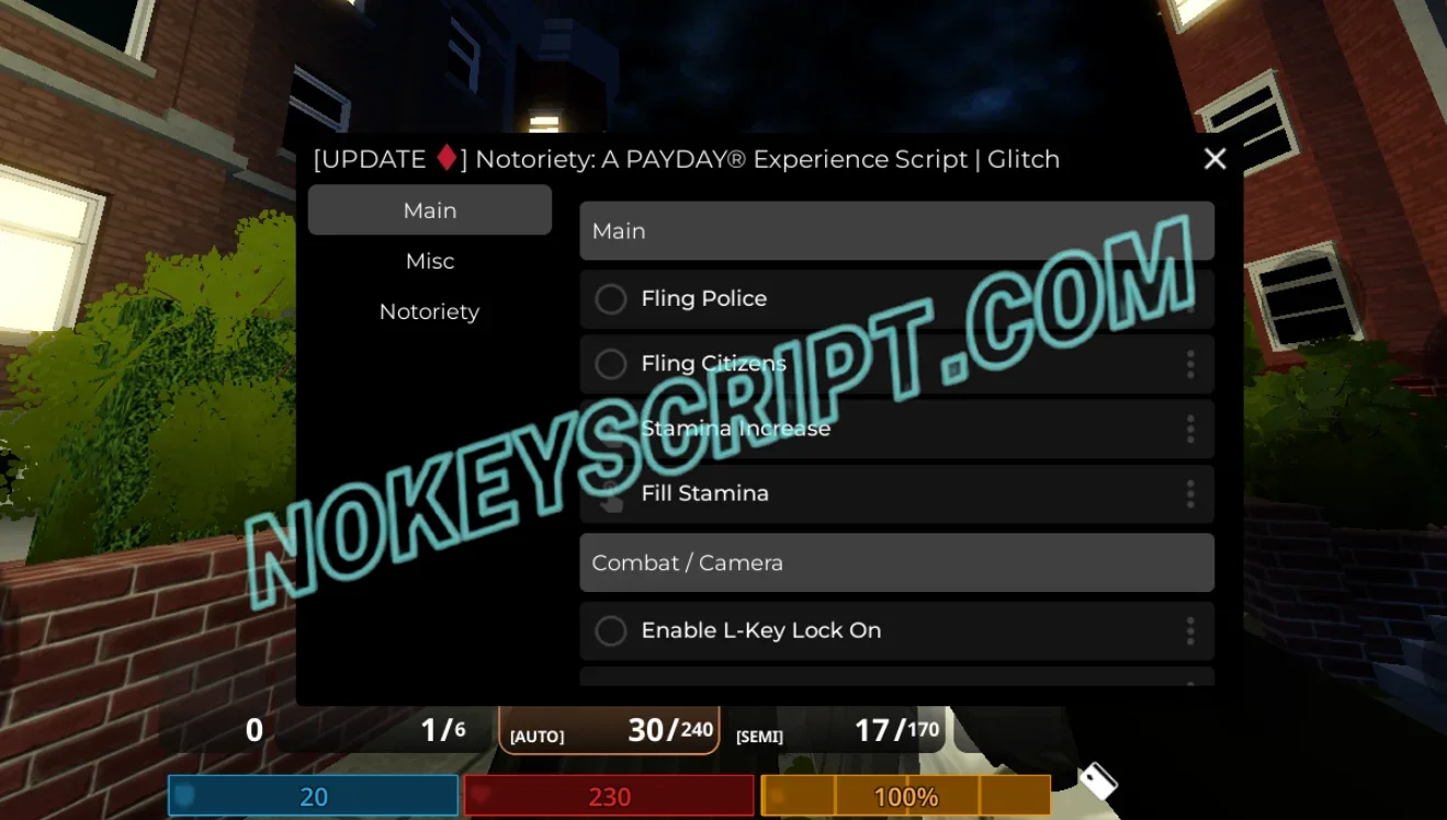 Notoriety: A PAYDAY® Experience Script Glitch [No Key] – Glitch Flight
