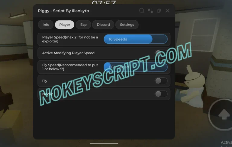Piggy Script Iliankytb Hub [No Key] – Player Speed, ESP Players