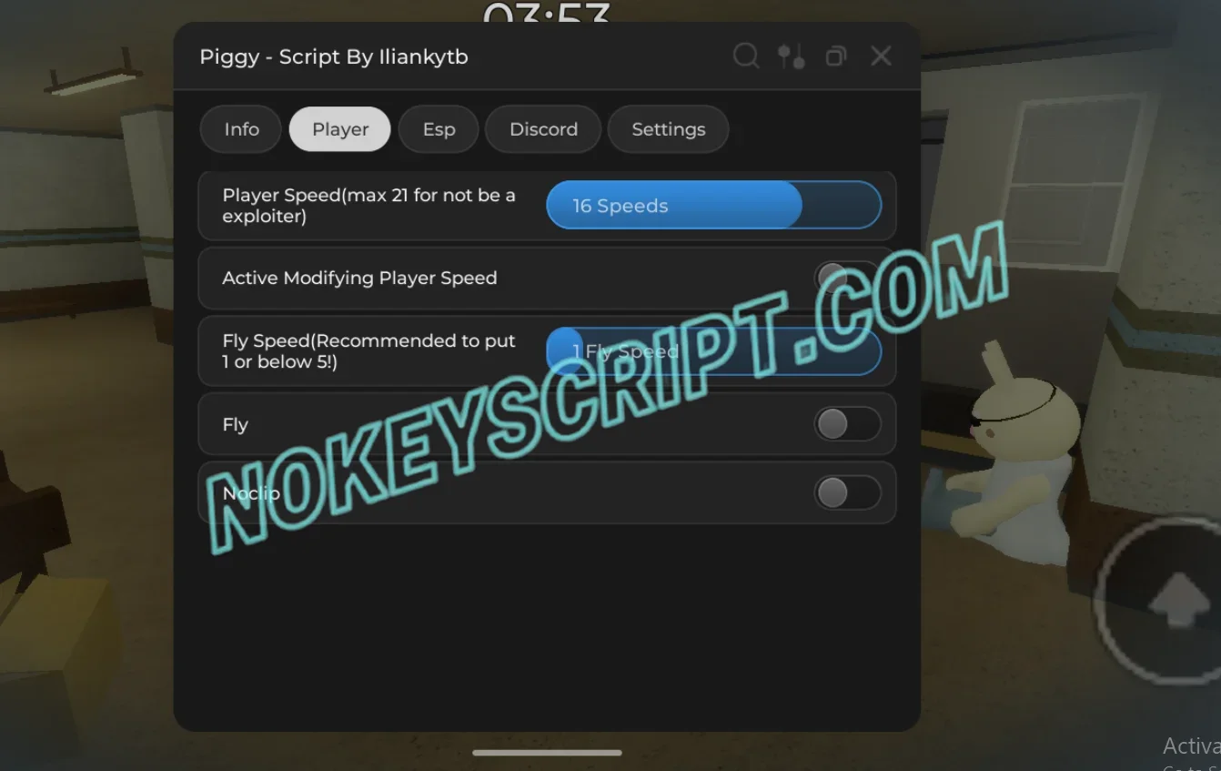Piggy Script Iliankytb Hub [No Key] – Player Speed, ESP Players