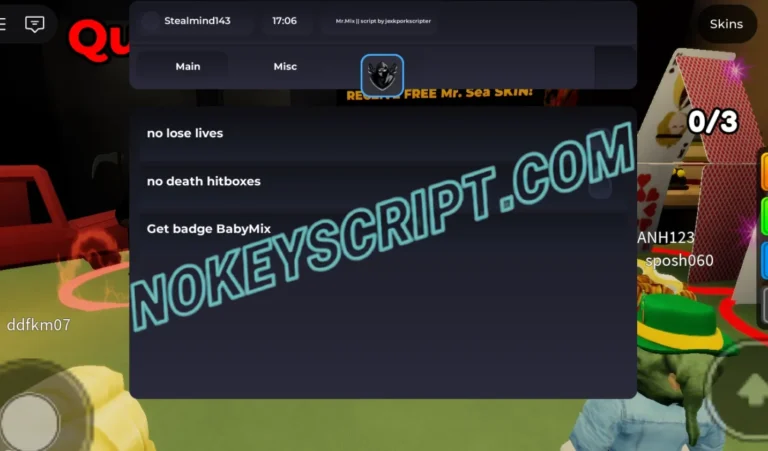 Mr.Mix Script Jexk Pork Hub [No Key] – No Lose Lives