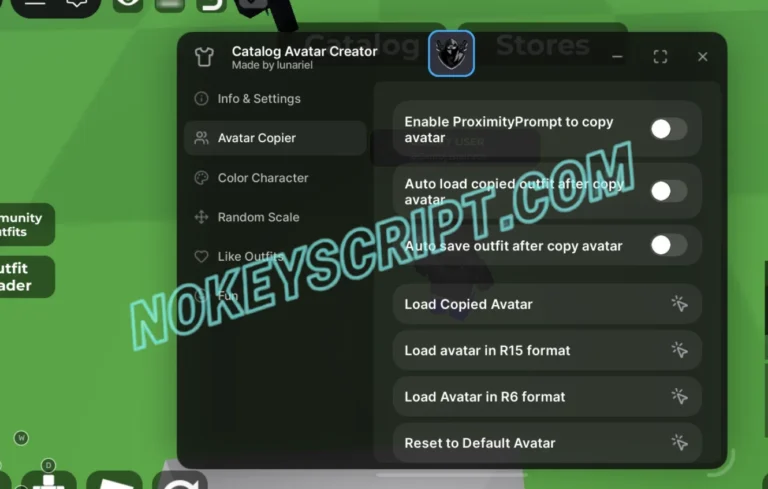 Catalog Avatar Creator Script Lunariel Hub [No Key] – Load Avatar