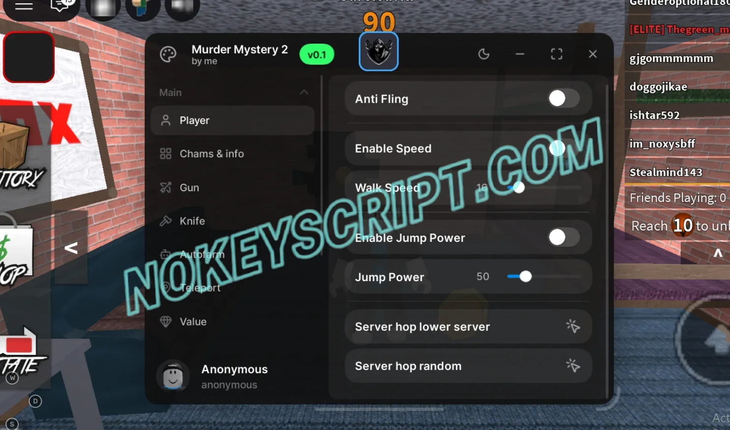 MM2 Script ME Hub [NO KEY] – Silent Aim, Shoot Murder