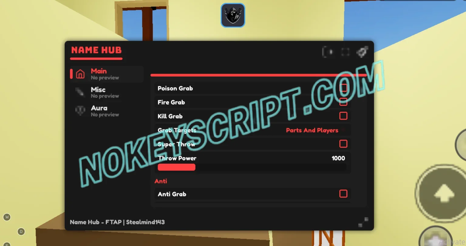 Fling Things and People Script Name Hub [No Key] – Kill Grab
