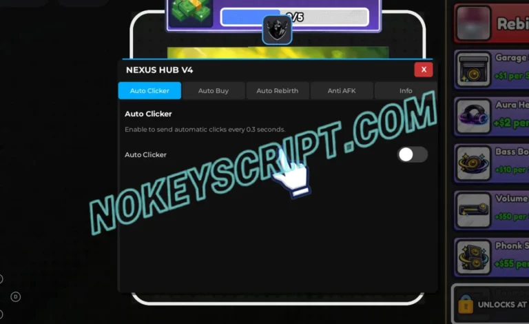 Phonk Clicker Script Nexus Hub [No Key] – Auto Clicker