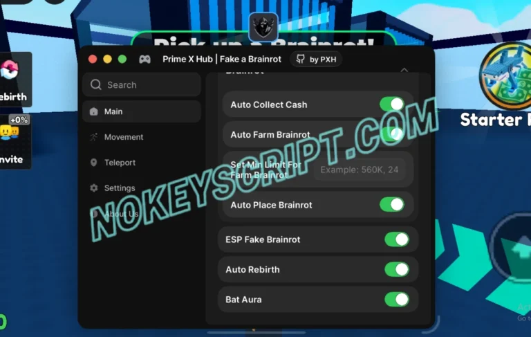 Fake a Brainrot Script Prime X Hub – Auto Farm Brainrot