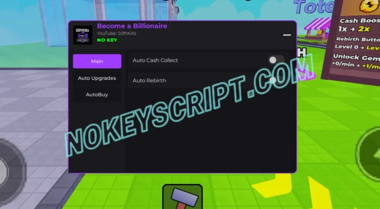 Become a Billionaire Script S0ftKillz [No Key] – Auto Collect Cash