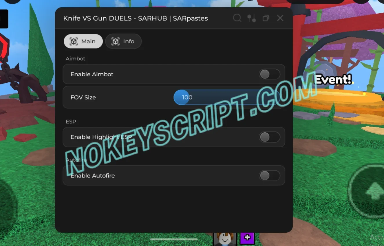 Knife VS Gun DUELS Script SAR Hub – Aimbot, FOV