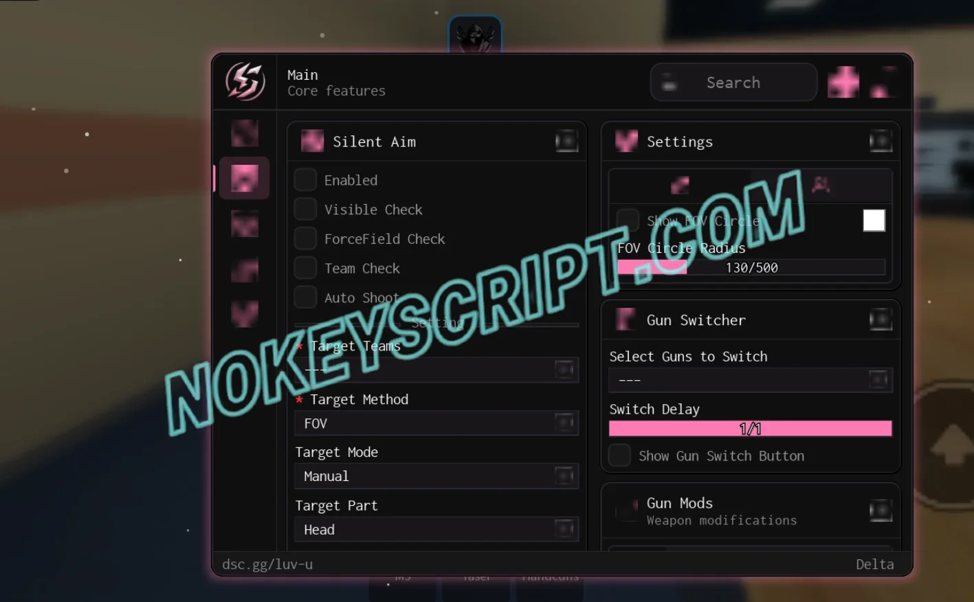 Prison Life Script Selenium [No Key] – Silent Aim, ESP, Gun Mods