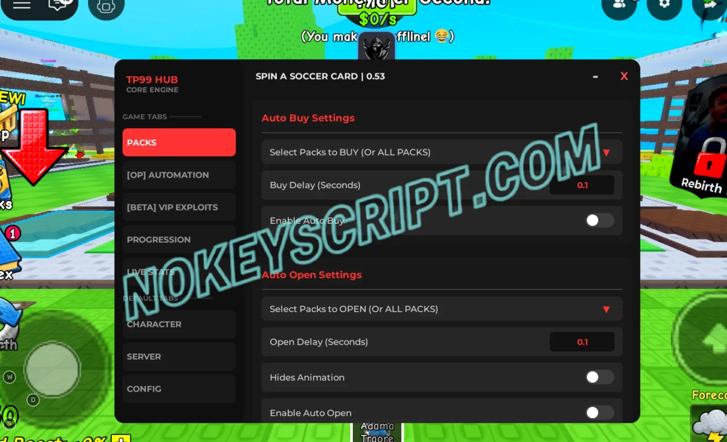 Spin a Soccer Card Script TP99 Hub – Game Bypass, VIP Controls