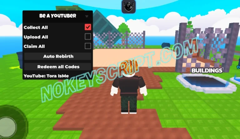 Be a YouTuber Script Tora IsMe [No Key] – Collect All, Claim All