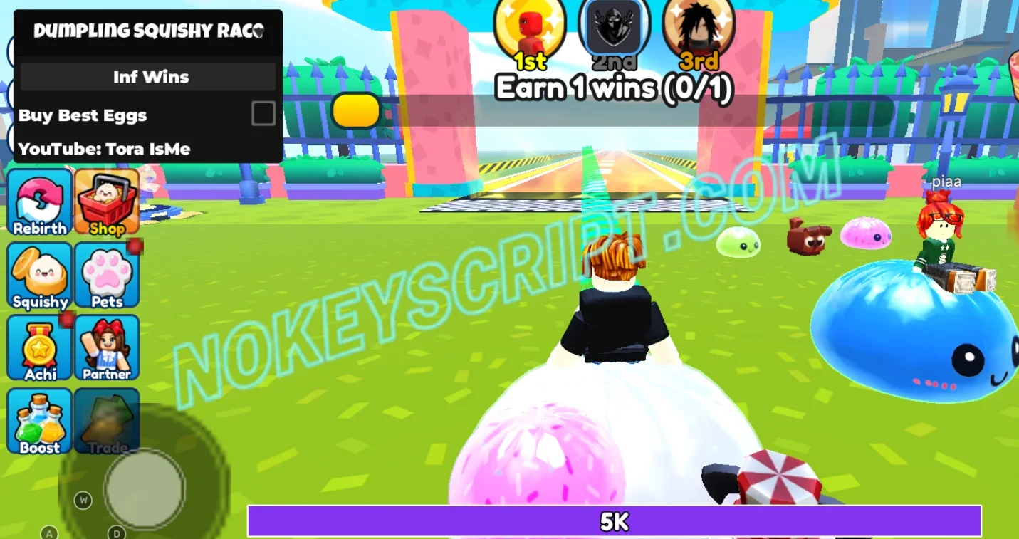Dumpling Squishy Race Script Tora IsMe [NO KEY] – INF Wins