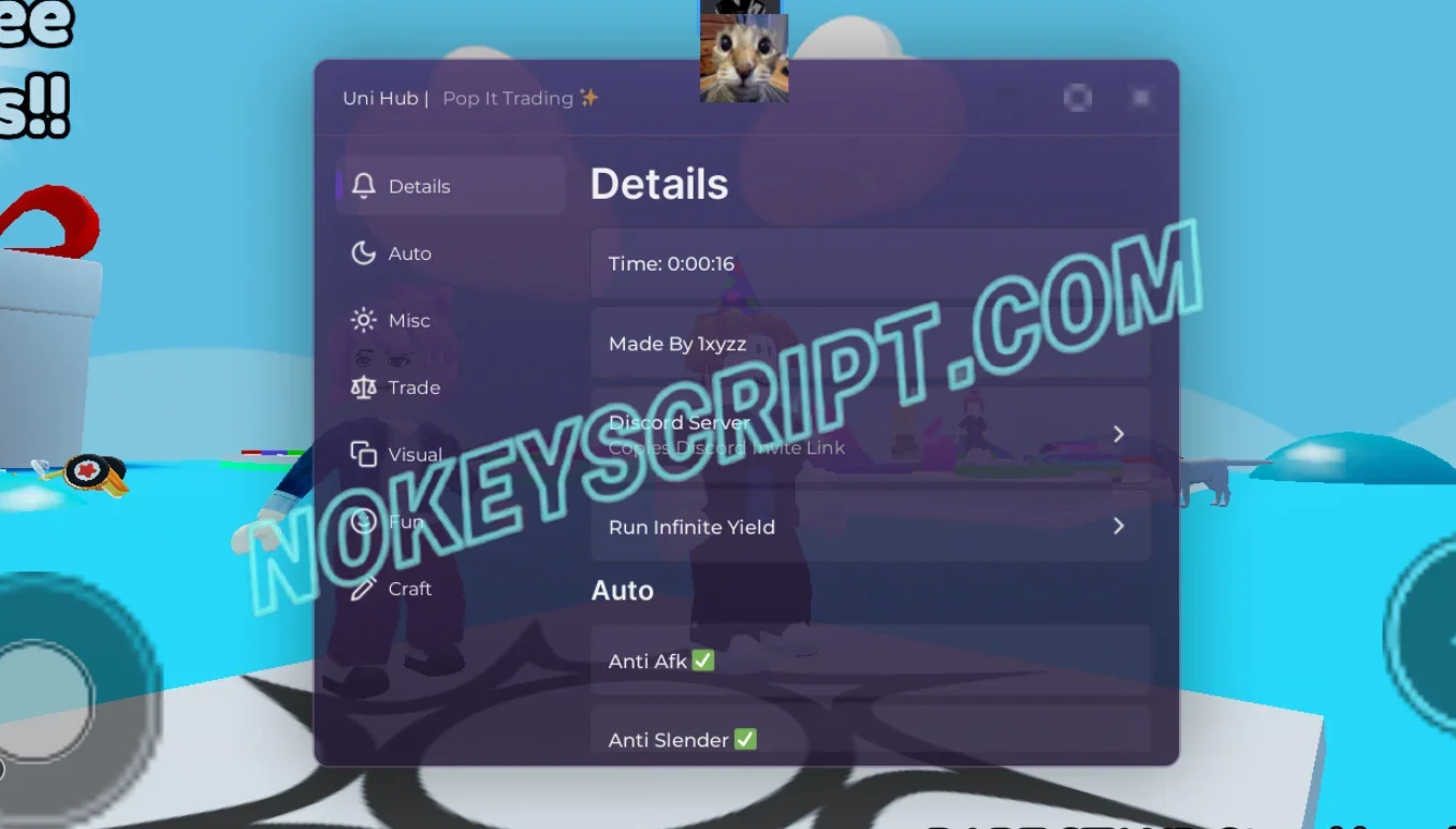 Pop It Trading Script Uni Hub [No Key] – Auto Grab, Auto Sell