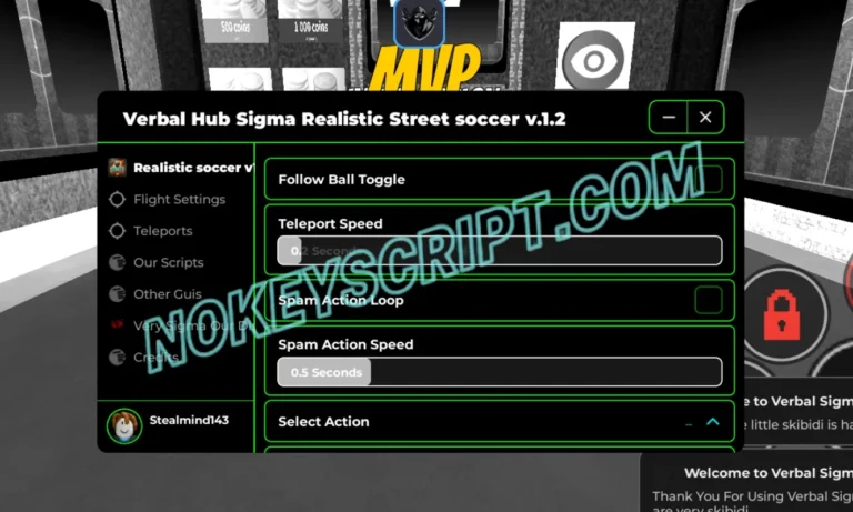Realistic Street Soccer Script Verbal Hub Sigma [No Key] – Random Shoot