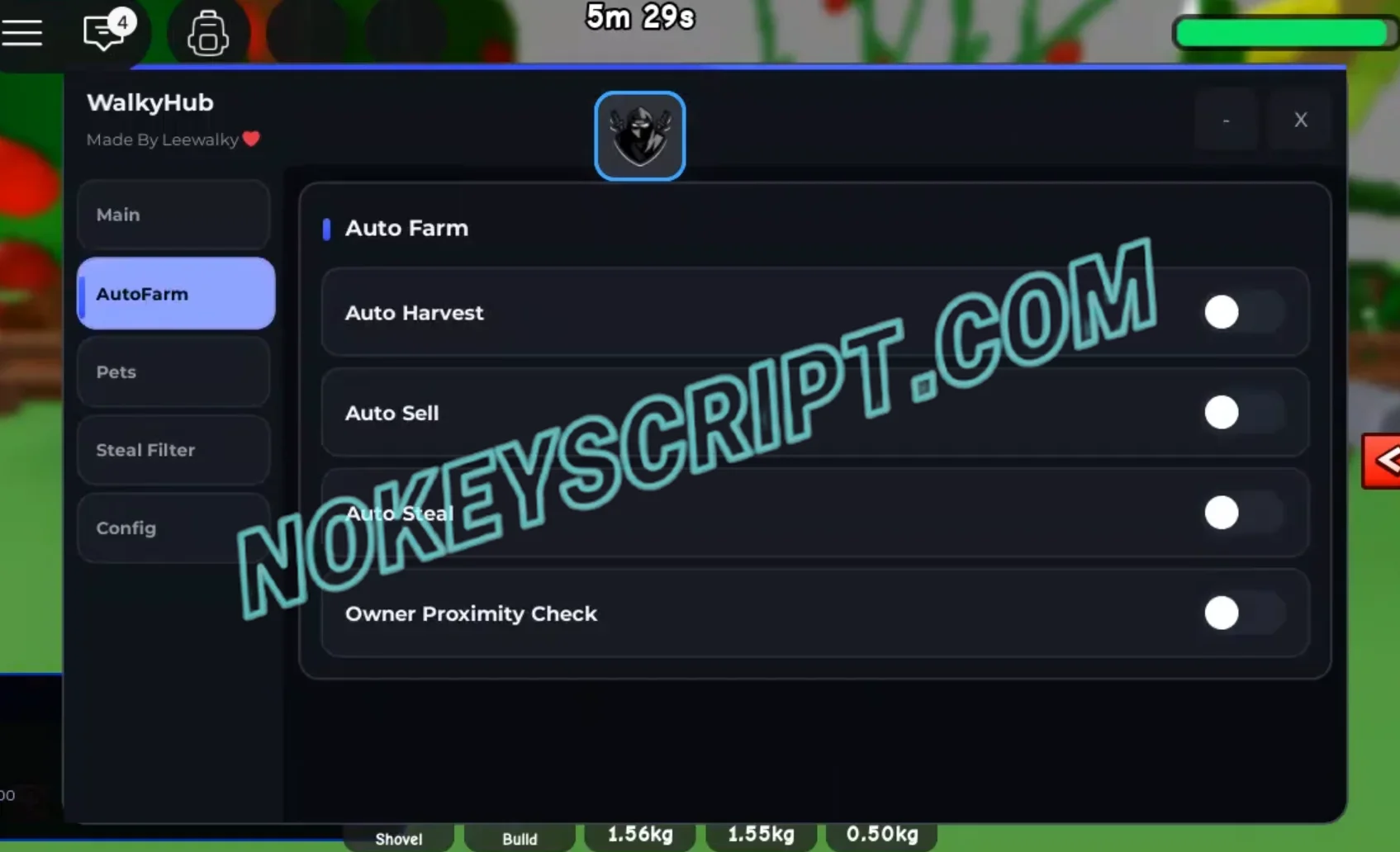 GAG 2 Script WalkyHub [No Key] – Auto Steal, Auto Farm