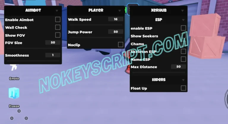 Paint Or OOF Script Xer Hub [No Key] – Enable Aimbot, FOV
